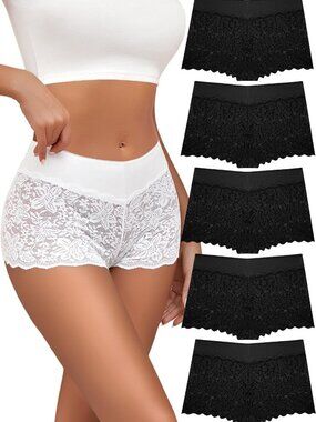Lace Boyshorts for Women - Sexy Plus Size Underwear & Lingerie, Comfortable Fit